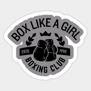 Girl Boxing Club Sticker